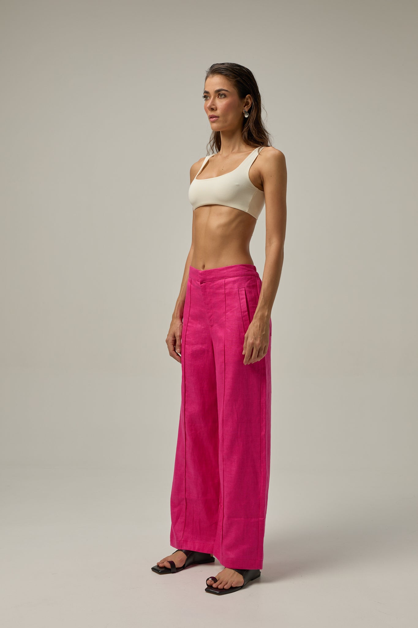 PANTALON SERRE FUCSIA