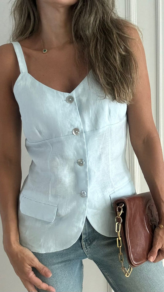 CHALECO CARGO LINO BRISSA