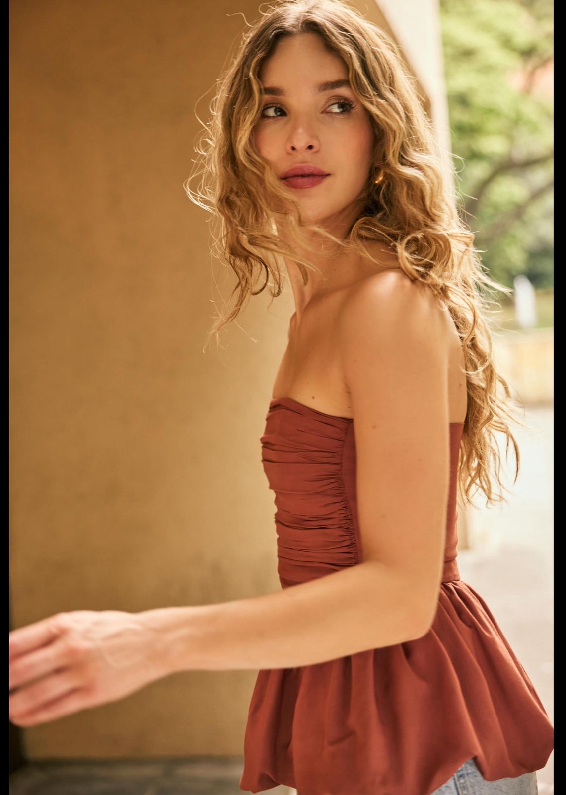 MIA BLOUSE TERRACOTA